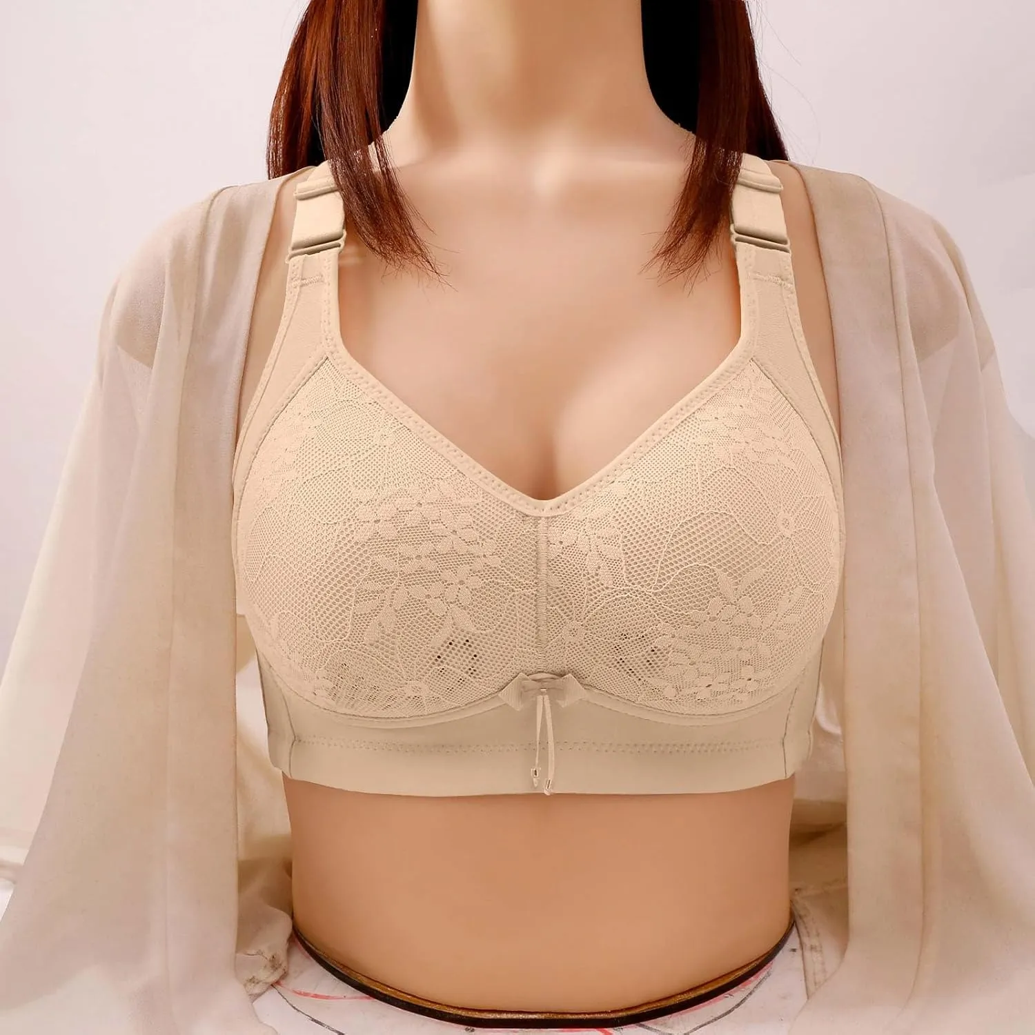 3Pcs Comfortable Bras for Women, New Wireless Bras with Support and Lift, Minimizer Bras Push Up Bralette Yoga Bras