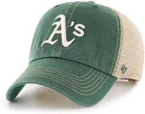 47 Oakland Athletics Trawler Clean Up Mesh Trucker Snapback Hat Cap - Dark Green