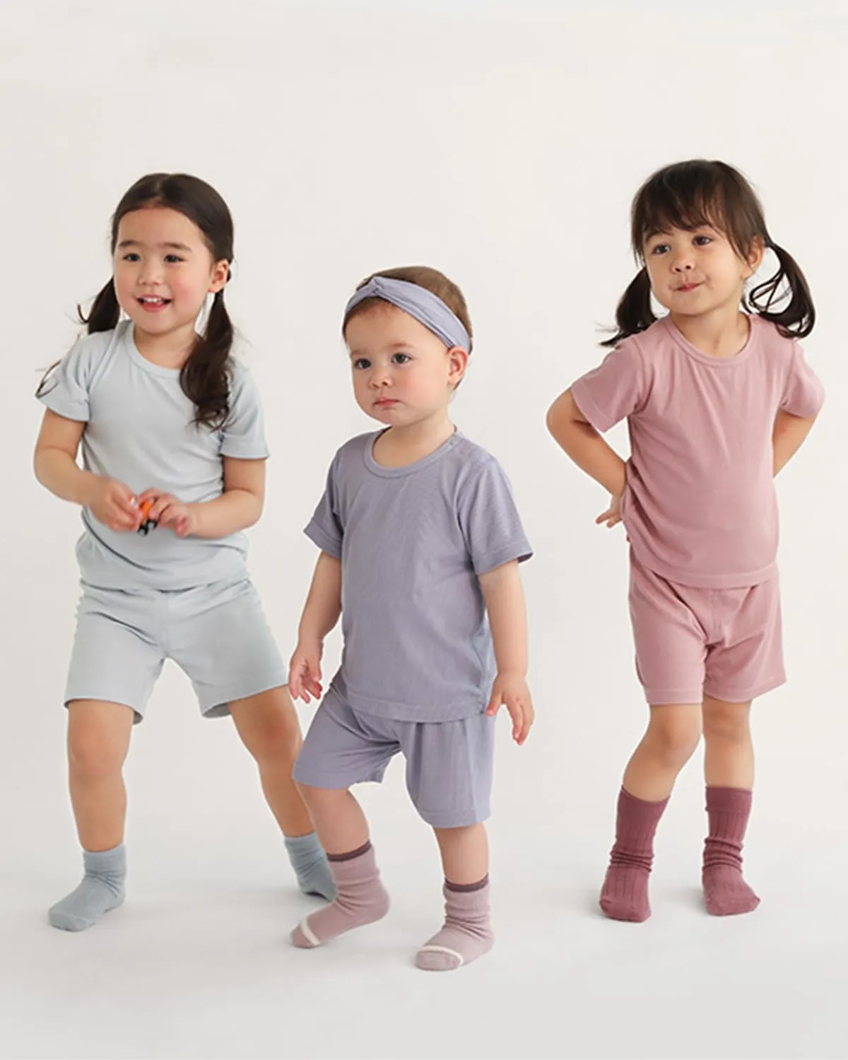 ACESTAR Baby Boys Girls Short Summer Pajamas Sets Viscose from Bamboo Toddler Solid 2pcs Snug Fit Pjs Kids Sleepwear Set