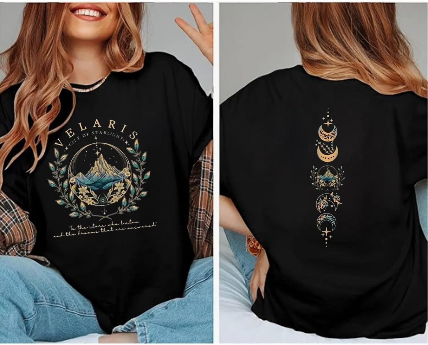Acotar Velaris Shirt Women Acotar Night Court T Shirt Suriel Tea Co Funny Graphic Tee Casual Letter Print Shirt Tops
