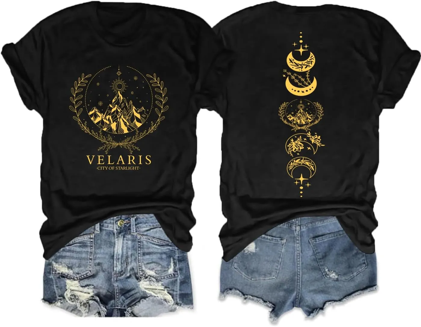 Acotar Velaris Shirt Women Acotar Night Court T Shirt Suriel Tea Co Funny Graphic Tee Casual Letter Print Shirt Tops