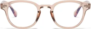 AIEYEZO Fashion Blue Light Glasses for Men Women Computer Blue Light Blocking Round Glasses