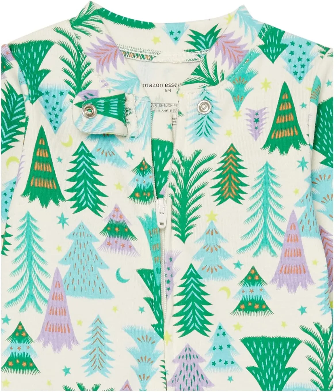 Amazon Essentials Unisex Toddlers and Babies' Cotton Snug-Fit Footed Sleeper Pajamas, Multipacks