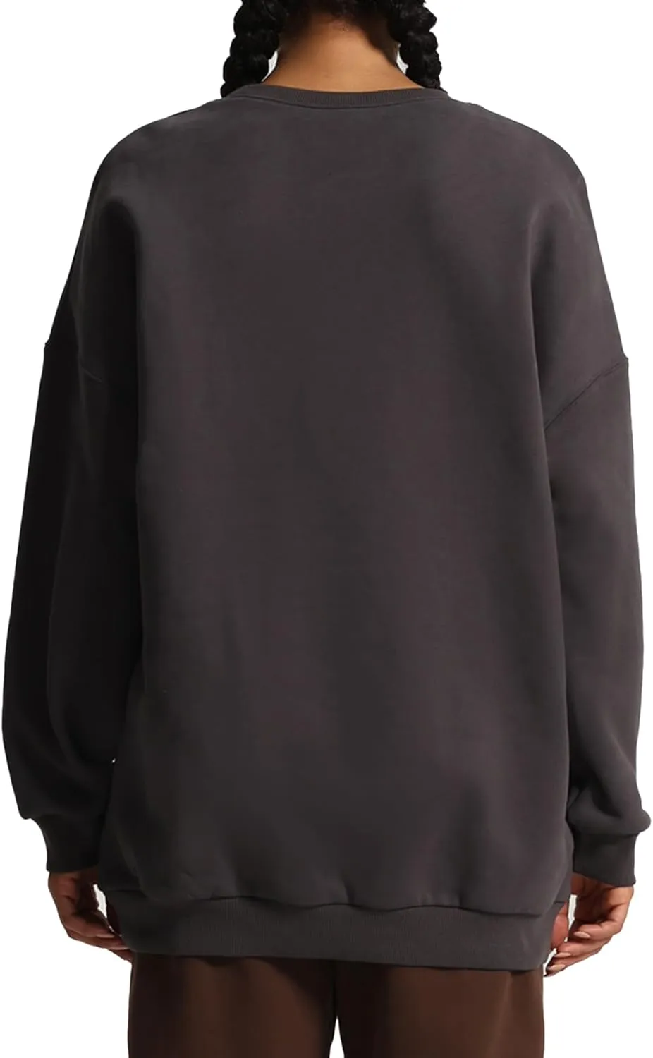 Aoxjox Womens Fleece Classic Crewneck Oversized Cloud Sweatshirt