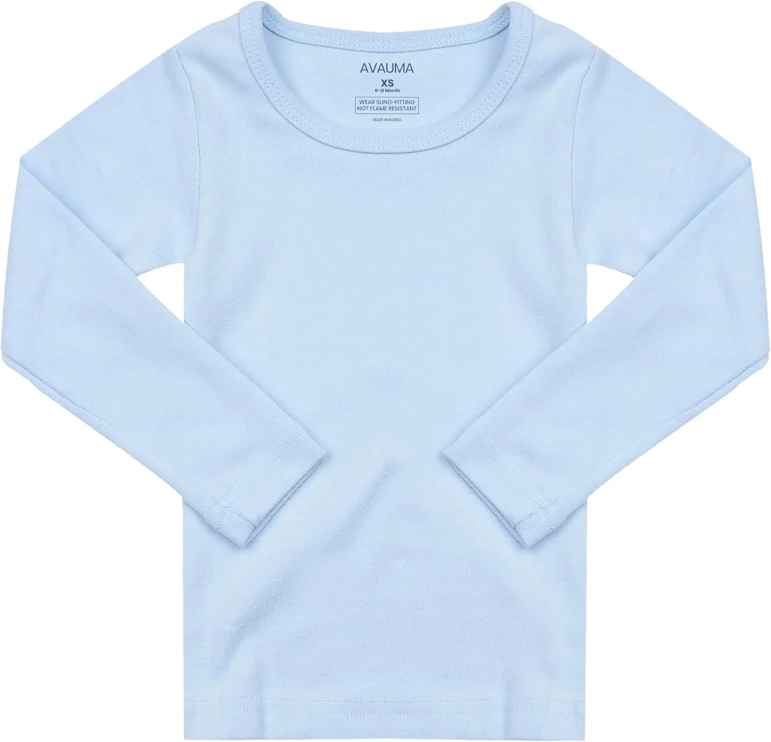 AVAUMA Baby Boys Girls Pajama Set Kids Toddler Snug fit Basic Cotton Sleepwear pjs for Daily