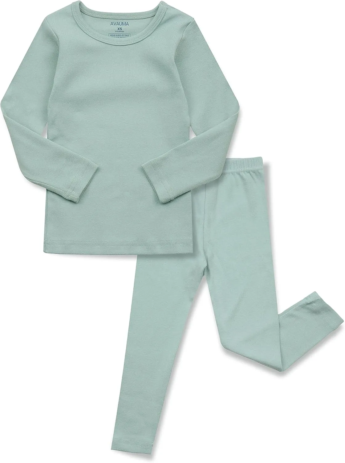 AVAUMA Baby Boys Girls Pajama Set Kids Toddler Snug fit Basic Cotton Sleepwear pjs for Daily