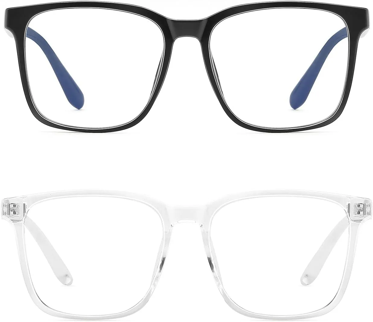 Blue Light Blocking Glasses Oversized Square Computer Glasses Anti Blue Light for Women Men