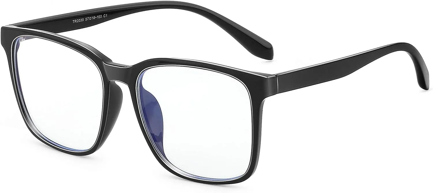 Blue Light Blocking Glasses Oversized Square Computer Glasses Anti Blue Light for Women Men