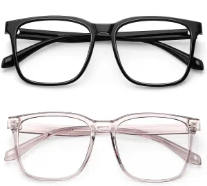 Blue Light Blocking Glasses Oversized Square Computer Glasses Anti Blue Light for Women Men
