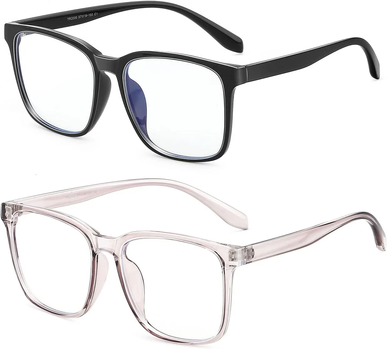 Blue Light Blocking Glasses Oversized Square Computer Glasses Anti Blue Light for Women Men