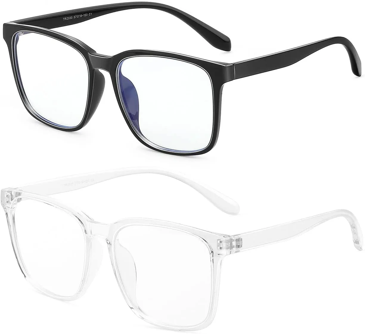 Blue Light Blocking Glasses Oversized Square Computer Glasses Anti Blue Light for Women Men