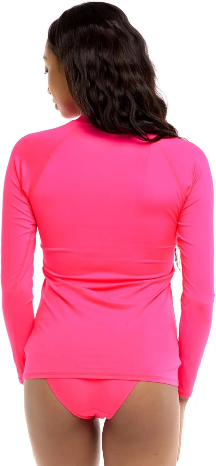 Body Glove Women's Standard Sleek Long Sleeve Rashguard with UPF 50