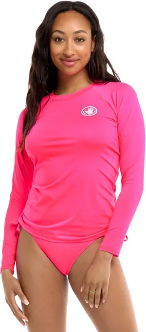 Body Glove Women's Standard Sleek Long Sleeve Rashguard with UPF 50