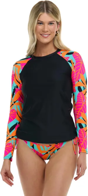 Body Glove Women's Standard Sleek Long Sleeve Rashguard with UPF 50