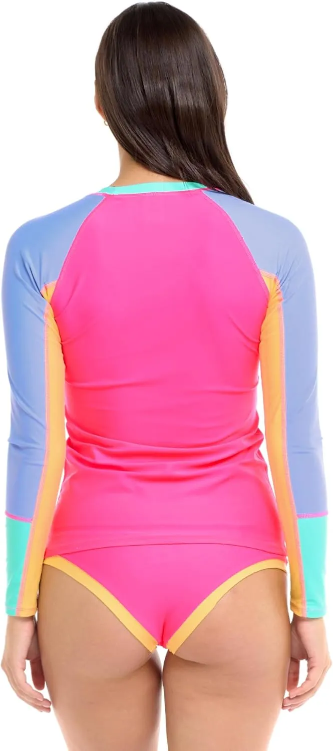 Body Glove Women's Standard Sleek Long Sleeve Rashguard with UPF 50