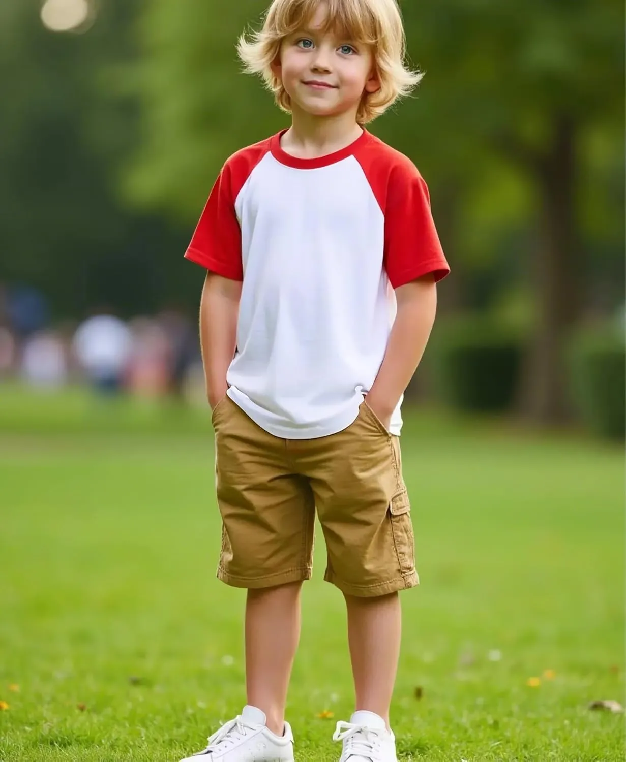Boys Tshirt Raglan Short Sleeve Shirt Color Block Cotton Blend Basic Tees Breathable Baseball T-Shirts Light Weight