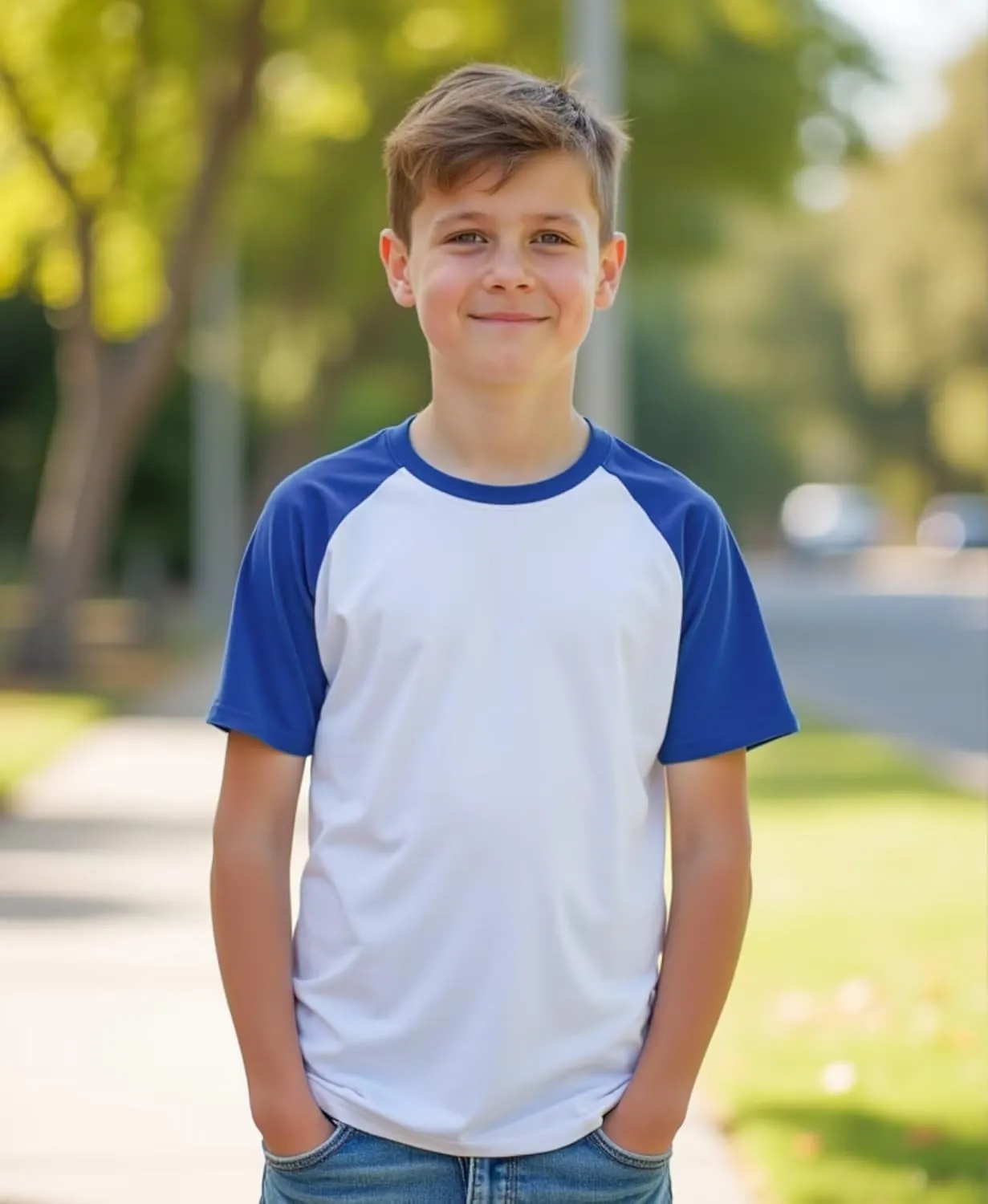 Boys Tshirt Raglan Short Sleeve Shirt Color Block Cotton Blend Basic Tees Breathable Baseball T-Shirts Light Weight