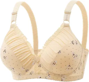 Bras for Women Underwire Push Up Breathable Thin Full Figure Coverage Gathered Multifunctional Unlined Underwear Bra