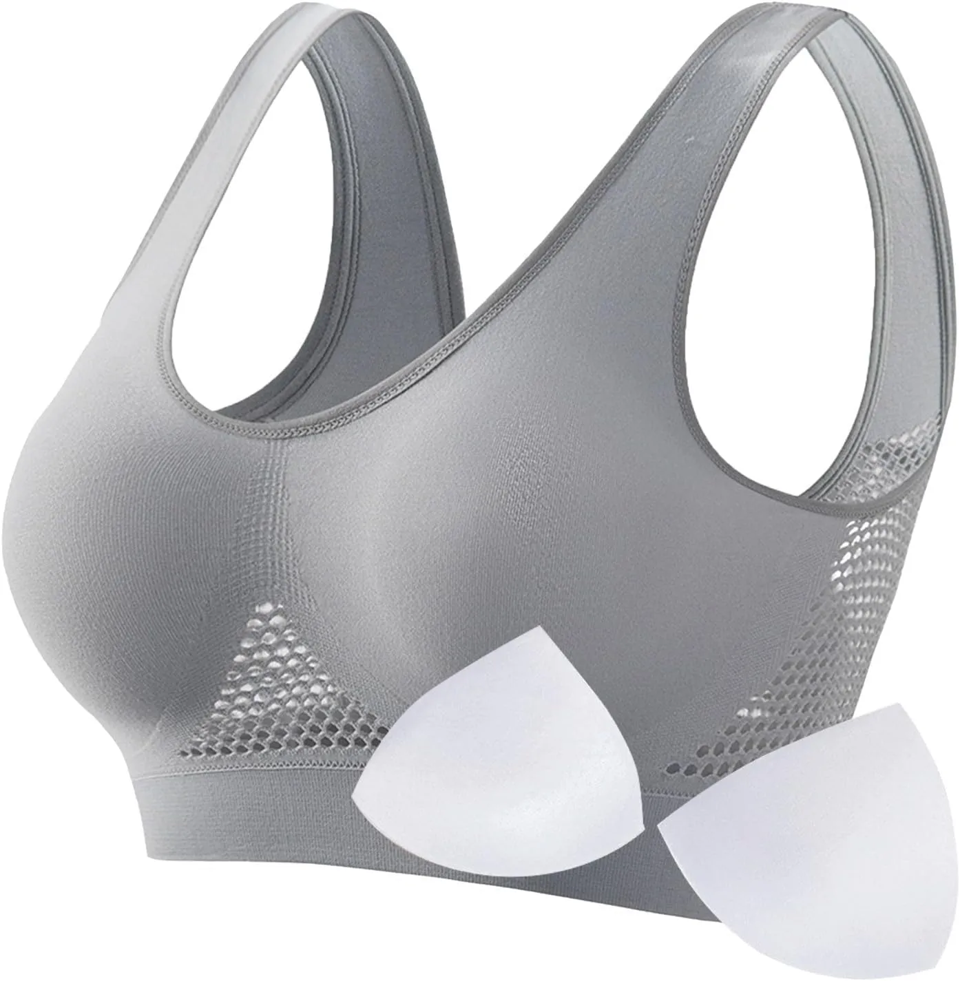 Breathable Anti-Sagging Breasts Sports Bras Comfortable Seamless Bralette Breathable Lift Up Air Bra Wireless Bra