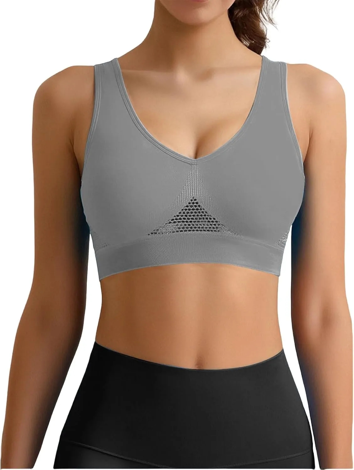 Breathable Anti-Sagging Breasts Sports Bras Comfortable Seamless Bralette Breathable Lift Up Air Bra Wireless Bra