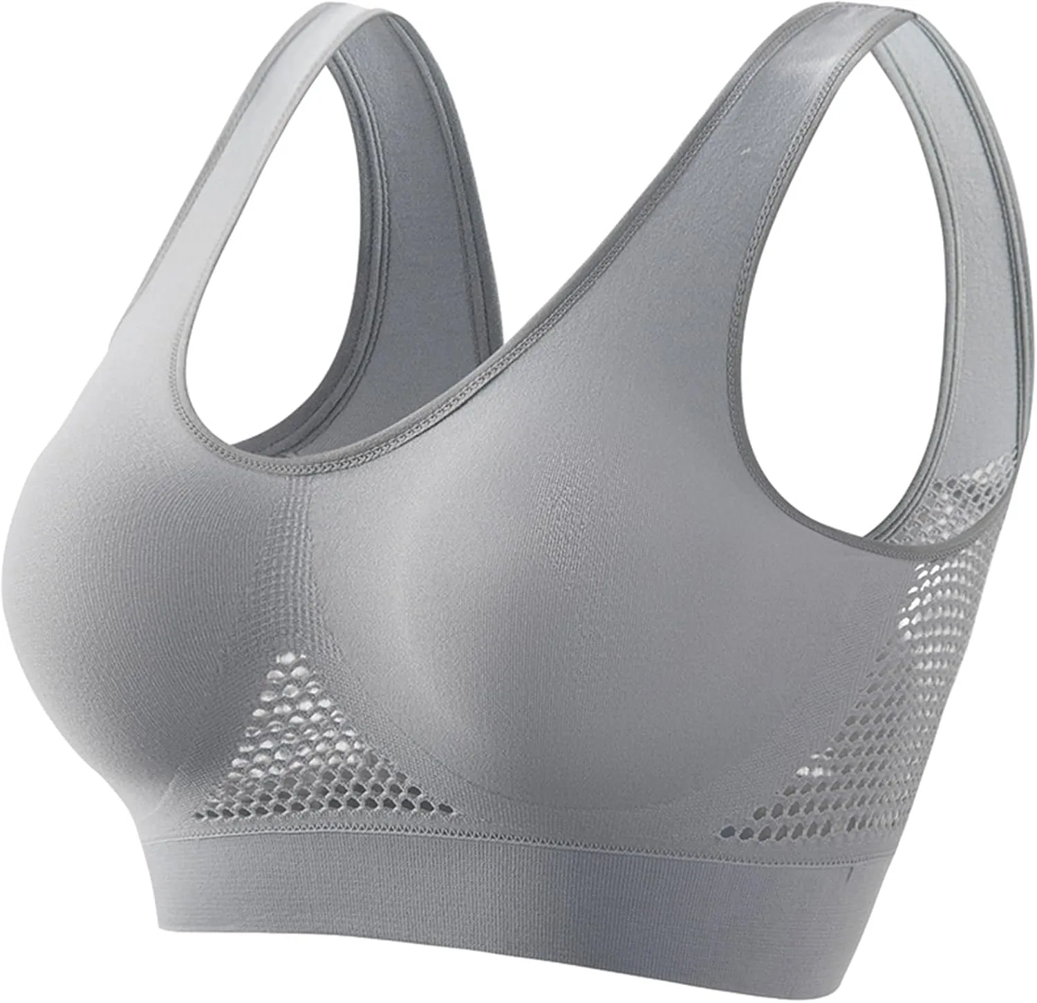 Breathable Anti-Sagging Breasts Sports Bras Comfortable Seamless Bralette Breathable Lift Up Air Bra Wireless Bra