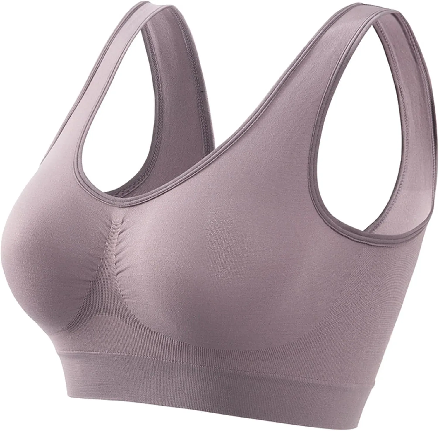 Breathable Sports Bras for Women 2025 Cooling Mesh Comfort Wireless Bra Solid Color Lift Up Air Bra Active Yoga Bra