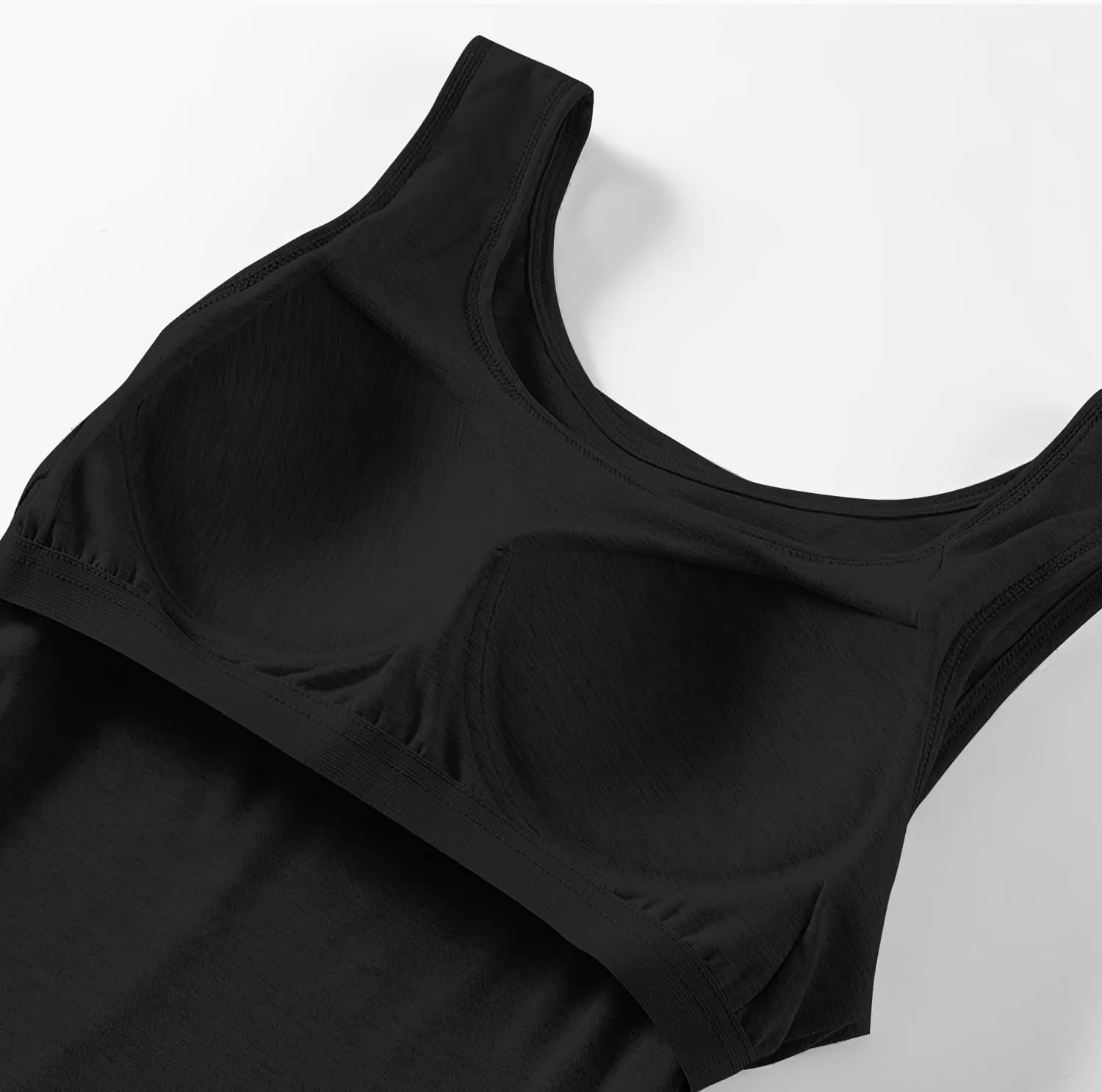 Camisole Tops for Women Built in Bra Spaghetti Strap Workout Yoga Shirts Basic Padded Tank Tops ，Summer New Camisole
