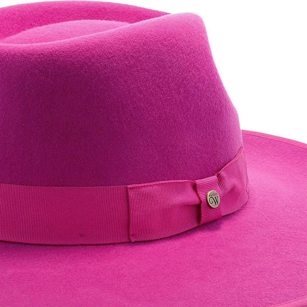 Capri Colors Wool Felt Hat – 100% Australian Wool Hat for Women with Adjustable Fit, Grosgrain Band, and Sleek Logo Pin