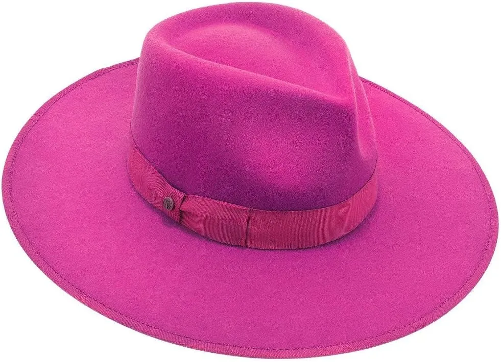 Capri Colors Wool Felt Hat – 100% Australian Wool Hat for Women with Adjustable Fit, Grosgrain Band, and Sleek Logo Pin