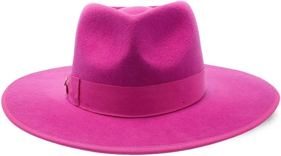 Capri Colors Wool Felt Hat – 100% Australian Wool Hat for Women with Adjustable Fit, Grosgrain Band, and Sleek Logo Pin