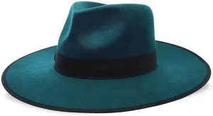Capri Colors Wool Felt Hat – 100% Australian Wool Hat for Women with Adjustable Fit, Grosgrain Band, and Sleek Logo Pin