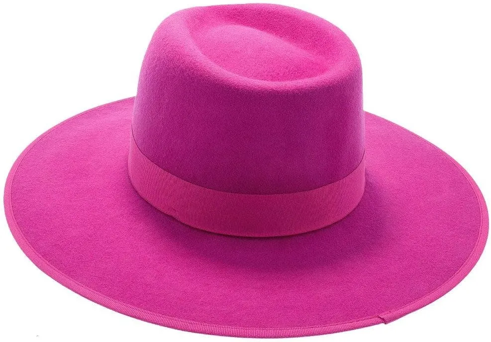 Capri Colors Wool Felt Hat – 100% Australian Wool Hat for Women with Adjustable Fit, Grosgrain Band, and Sleek Logo Pin