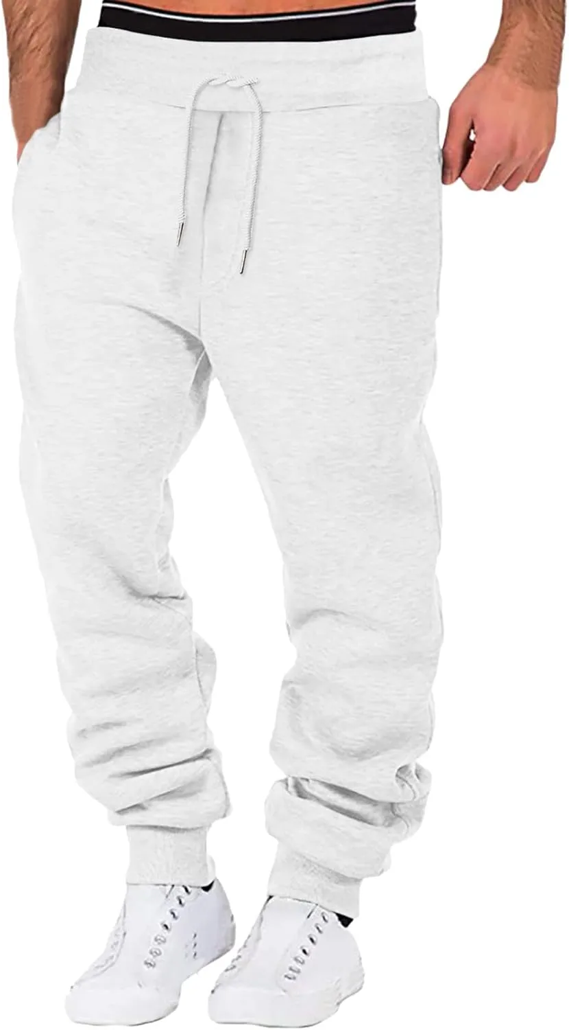 Cargo Pants for Men Big and Tall Casual Loose Jogger Pants High Street Sports Outdoor Running Sweater Trousers Cargo