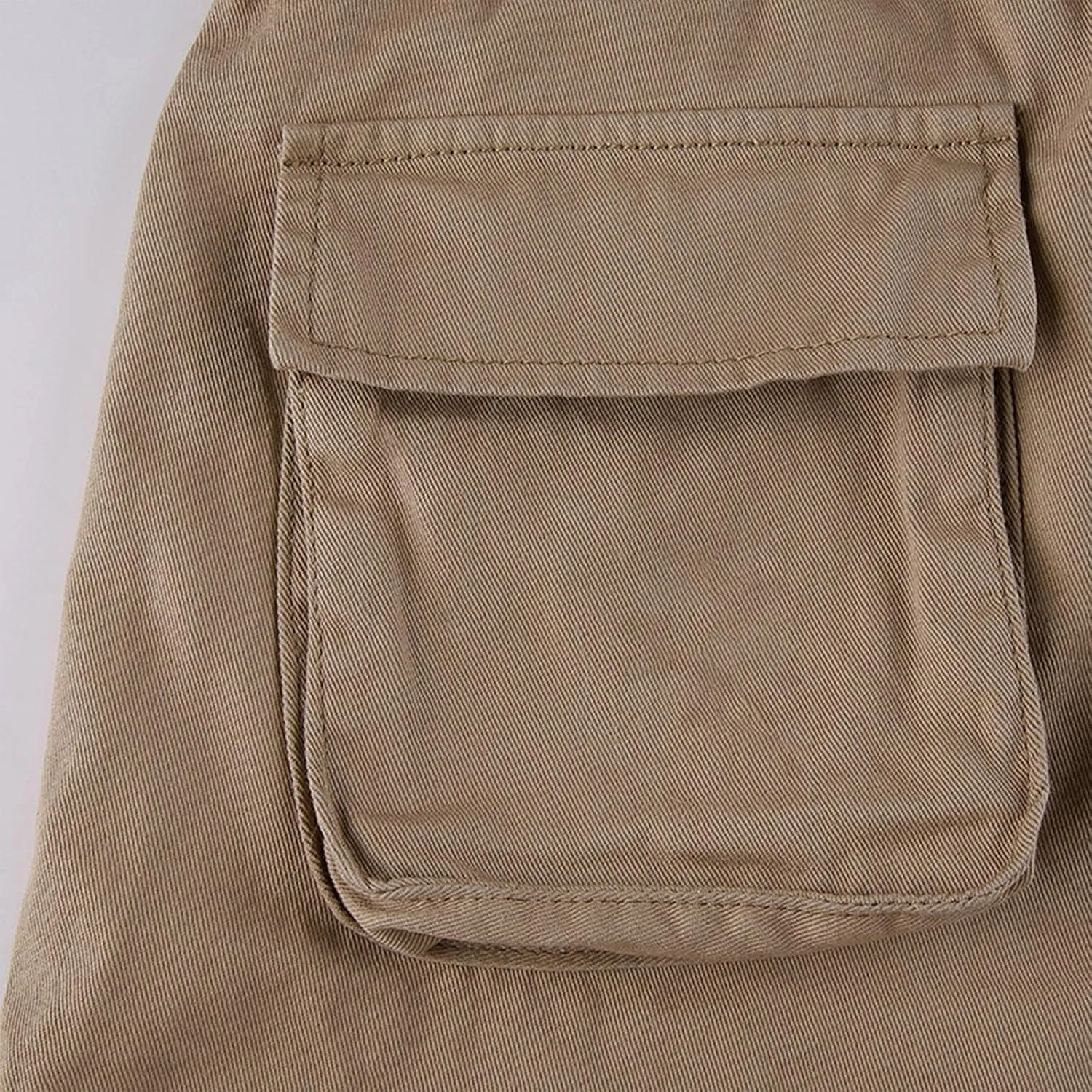 Cargo Pants for Women Trendy Y2k E-Girl Street Cargo Trousers High Waist Baggy Straight Wide Leg Pants with Pockets