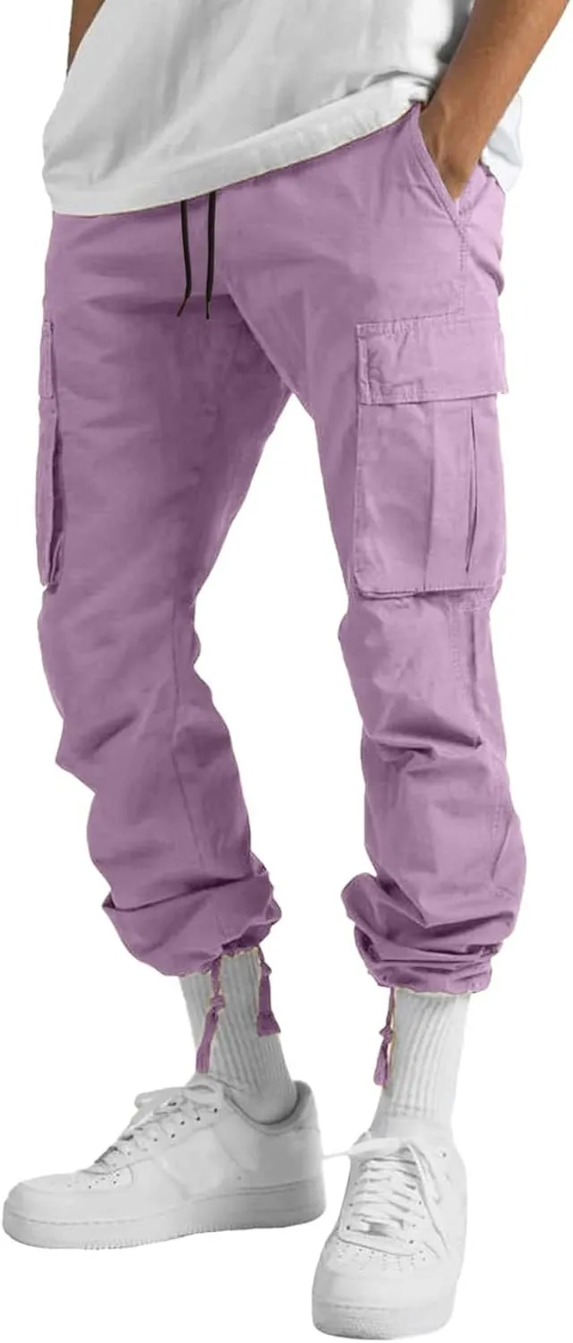 Cargo Sweatpants for Men Mens Lounge Pants Athletic Pants for Men Mens Autumn and Winter High Street Fashion Leisure