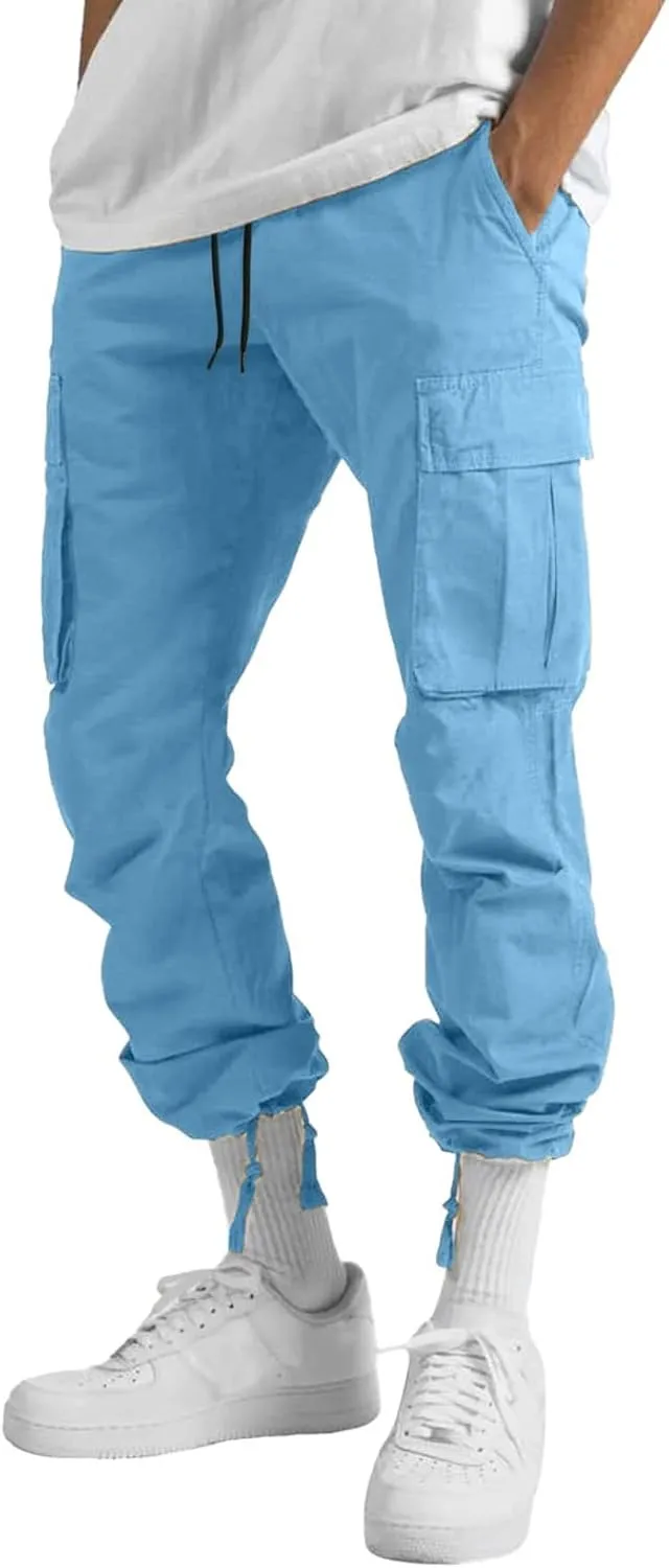 Cargo Sweatpants for Men Mens Lounge Pants Athletic Pants for Men Mens Autumn and Winter High Street Fashion Leisure