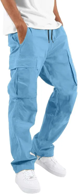 Cargo Sweatpants for Men Mens Lounge Pants Athletic Pants for Men Mens Autumn and Winter High Street Fashion Leisure