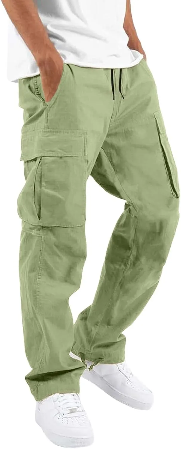 Cargo Sweatpants for Men Mens Lounge Pants Athletic Pants for Men Mens Autumn and Winter High Street Fashion Leisure
