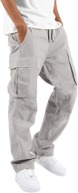 Cargo Sweatpants for Men Mens Lounge Pants Athletic Pants for Men Mens Autumn and Winter High Street Fashion Leisure