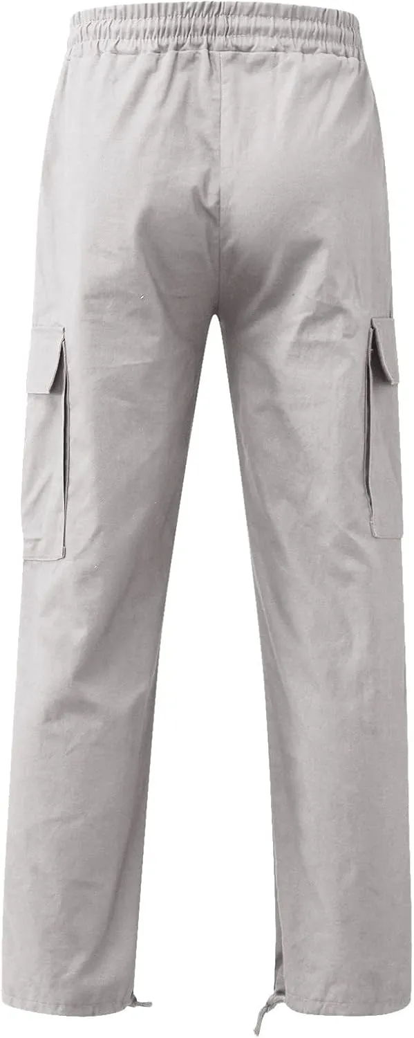 Cargo Sweatpants for Men Mens Lounge Pants Athletic Pants for Men Mens Autumn and Winter High Street Fashion Leisure
