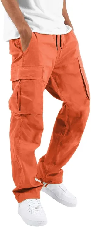 Cargo Sweatpants for Men Mens Lounge Pants Athletic Pants for Men Mens Autumn and Winter High Street Fashion Leisure