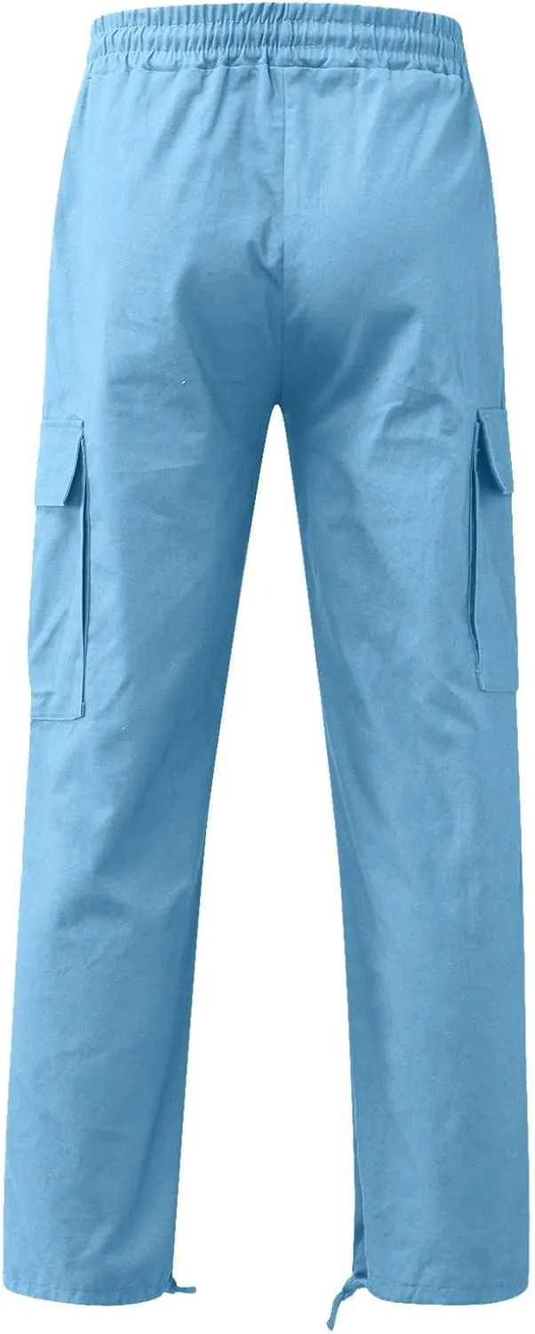 Cargo Sweatpants for Men Mens Lounge Pants Athletic Pants for Men Mens Autumn and Winter High Street Fashion Leisure