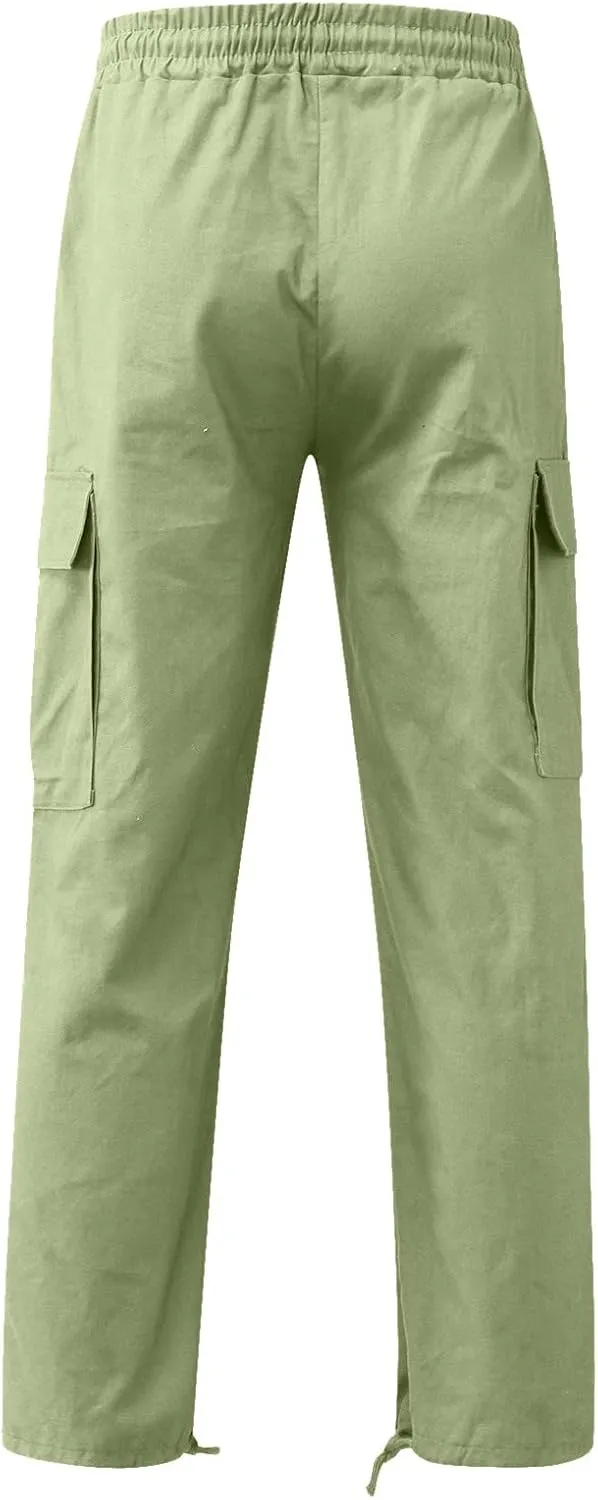 Cargo Sweatpants for Men Mens Lounge Pants Athletic Pants for Men Mens Autumn and Winter High Street Fashion Leisure