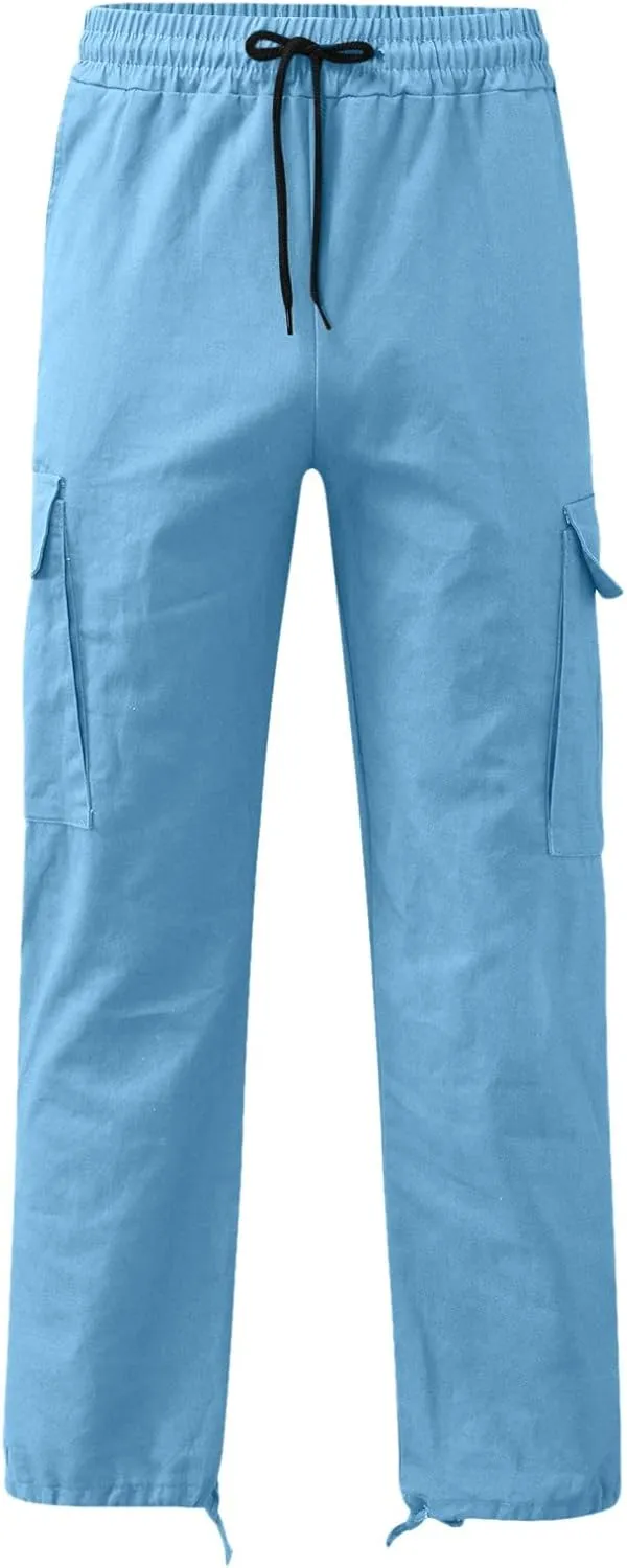 Cargo Sweatpants for Men Mens Lounge Pants Athletic Pants for Men Mens Autumn and Winter High Street Fashion Leisure