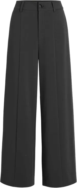 CIDER Solid Wide Leg Trousers