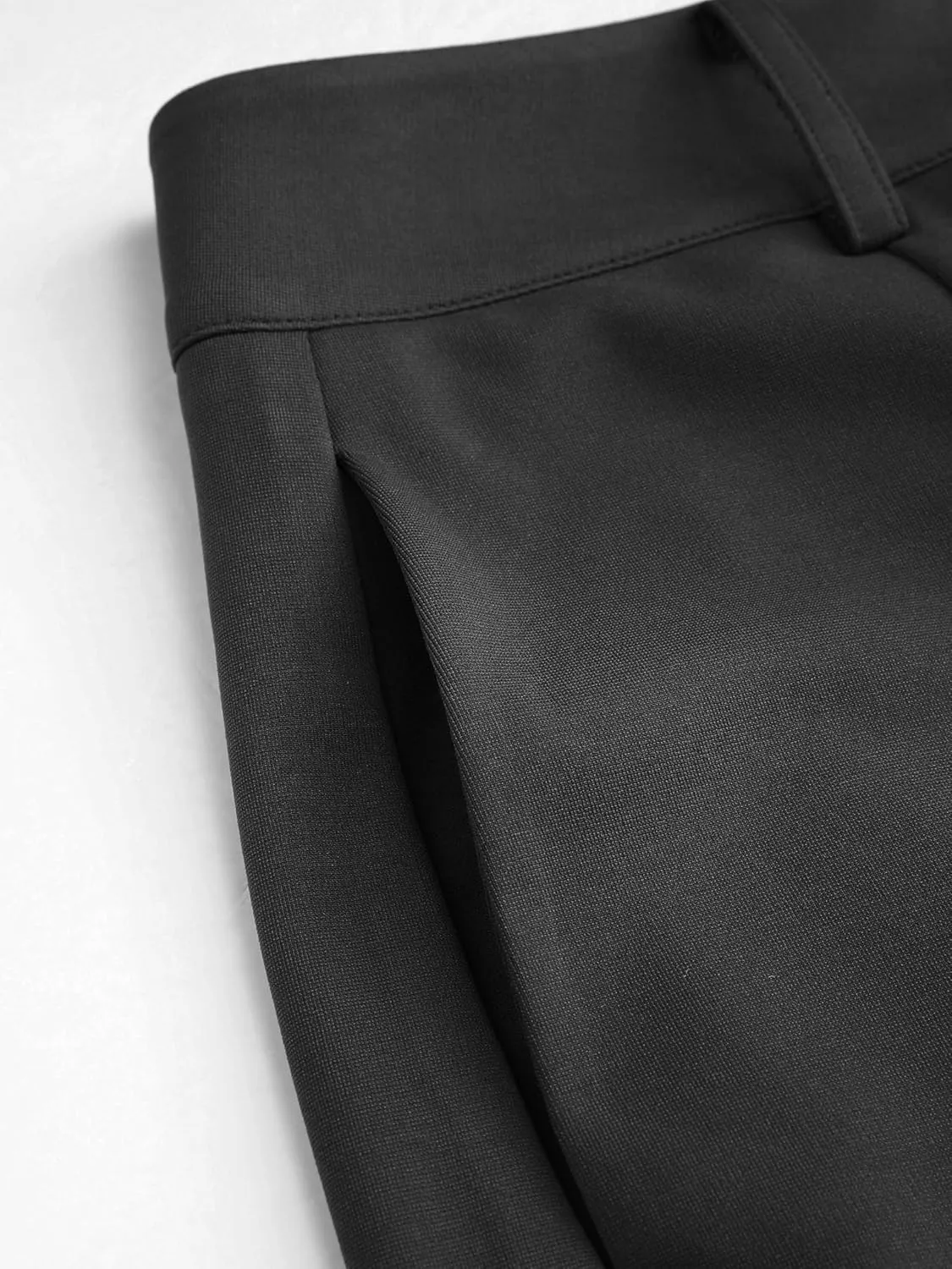CIDER Solid Wide Leg Trousers