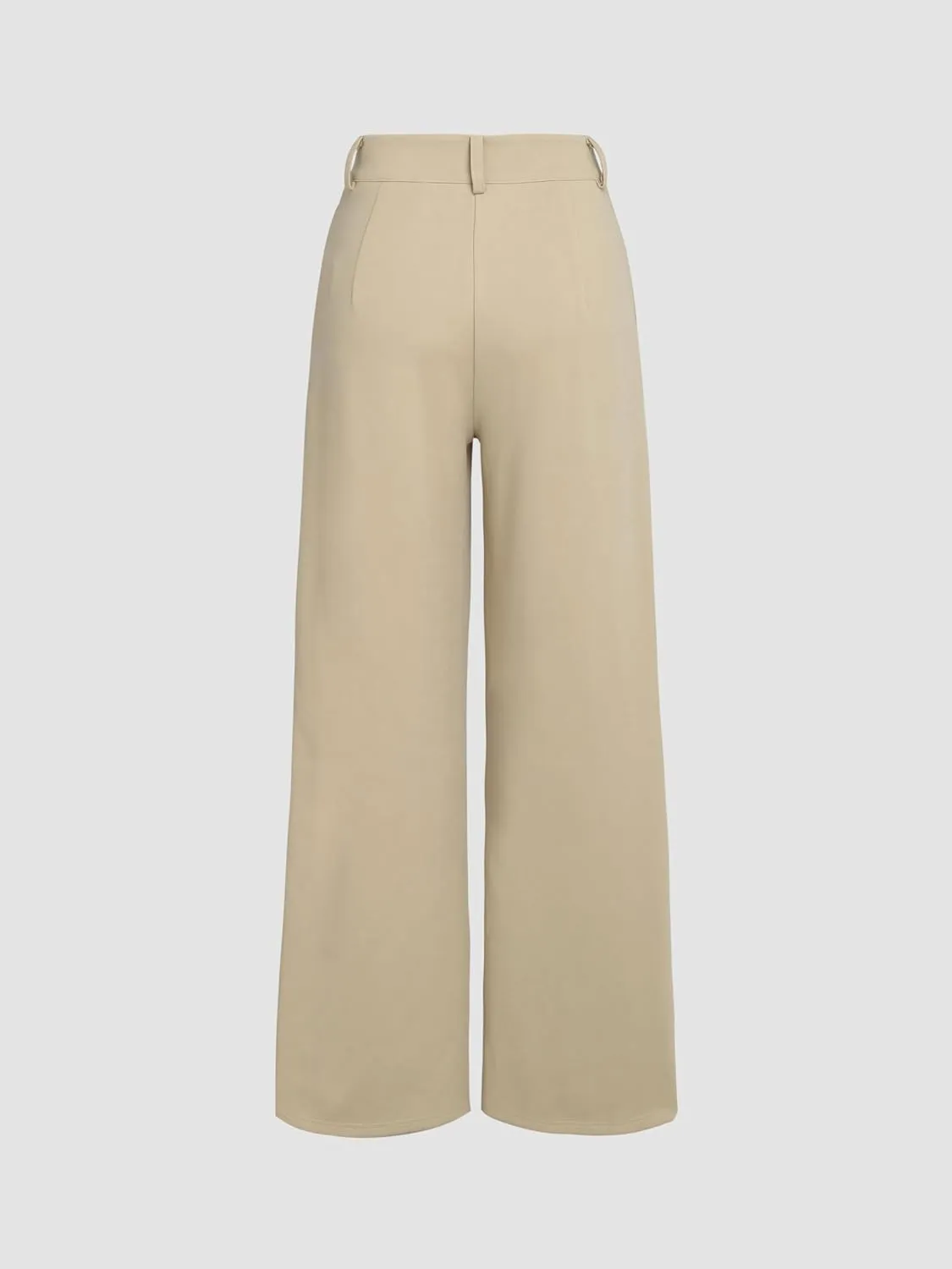 CIDER Solid Wide Leg Trousers