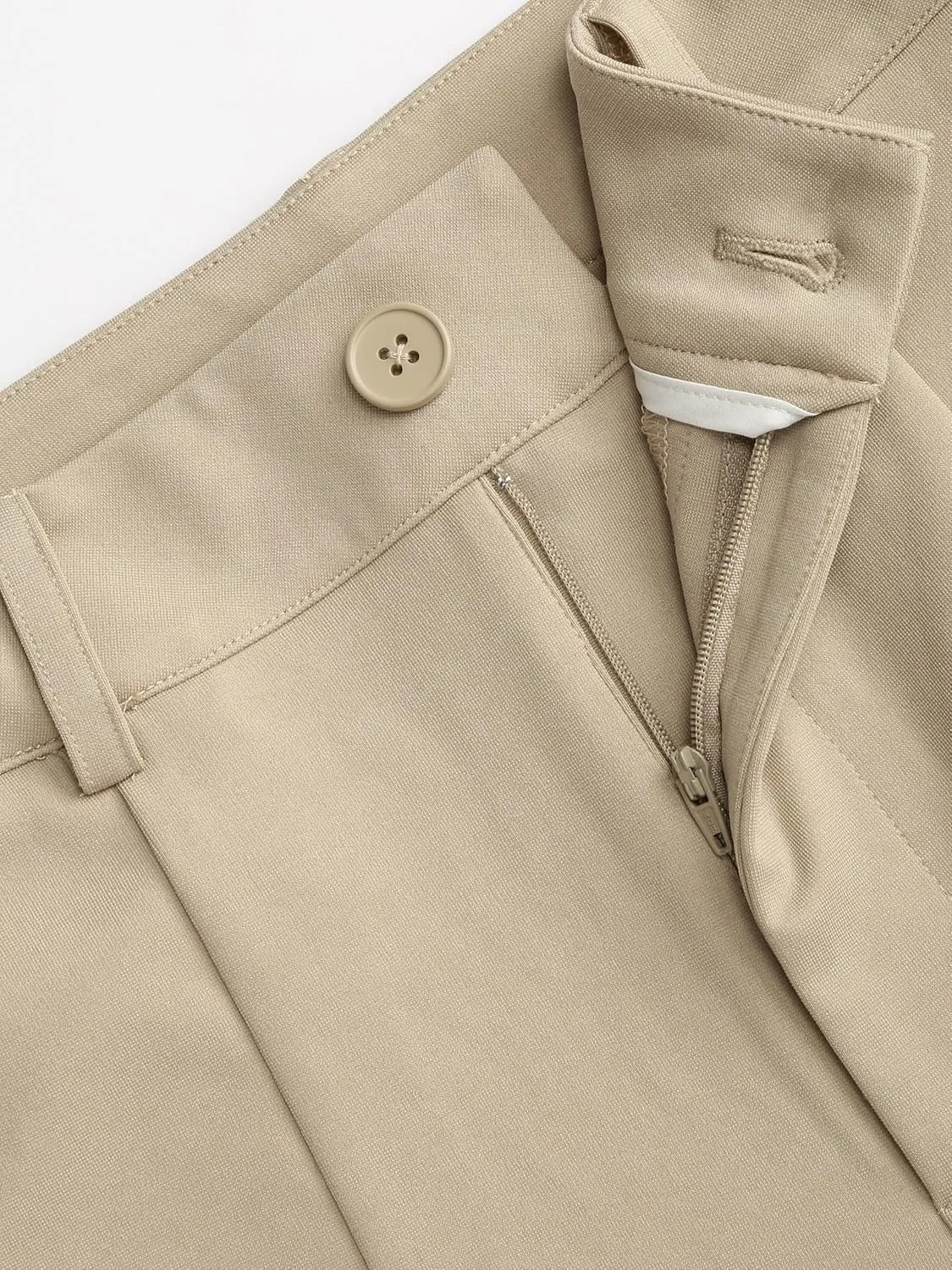 CIDER Solid Wide Leg Trousers