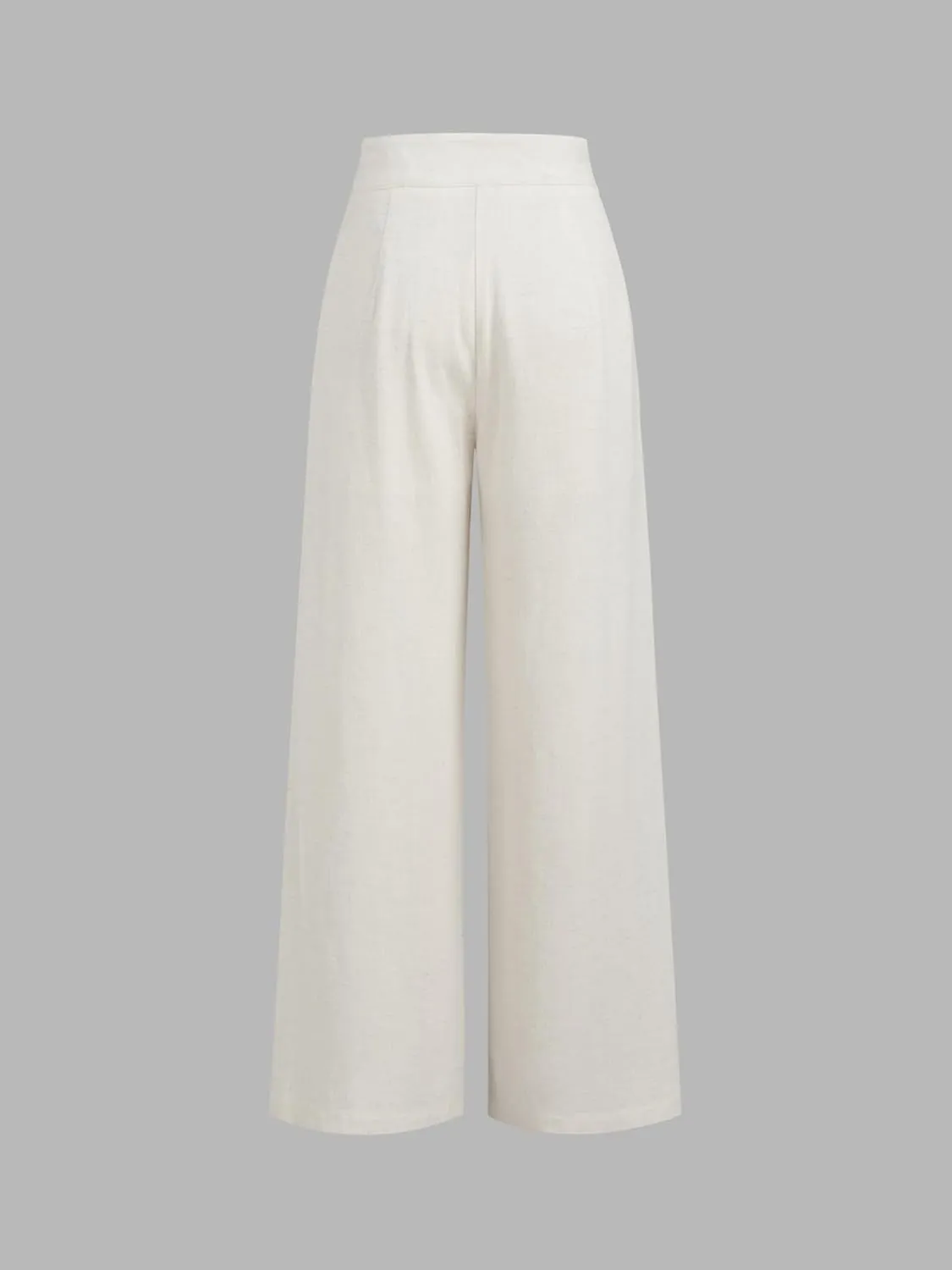 CIDER Women's Linen Blend Pants Wide Leg High Waist Business Casual Lounge Pant with Pockets