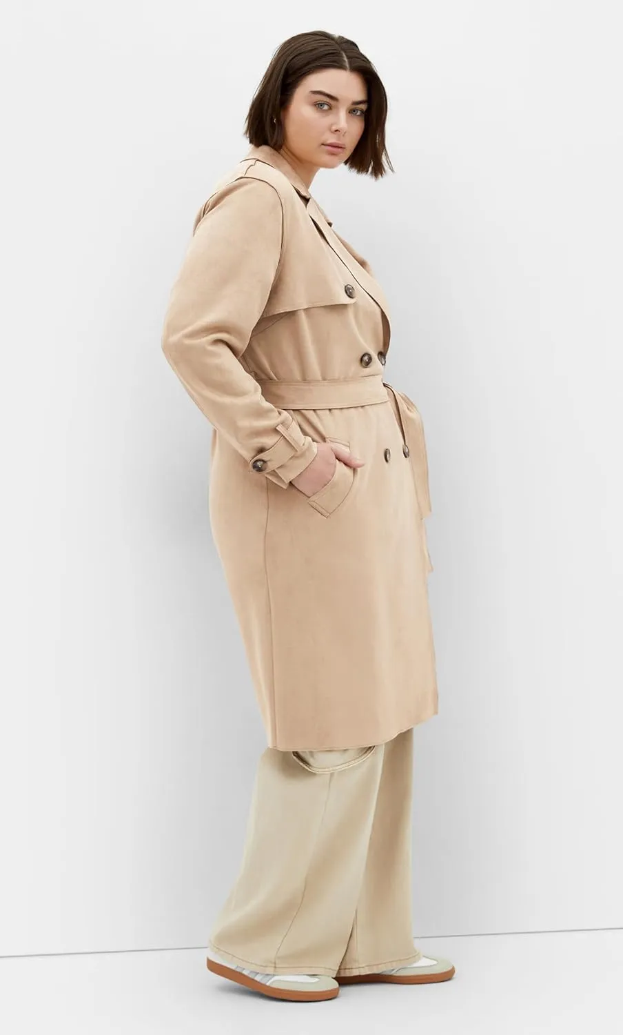 City Chic Women's Plus Size Coat-Cornwall Trench